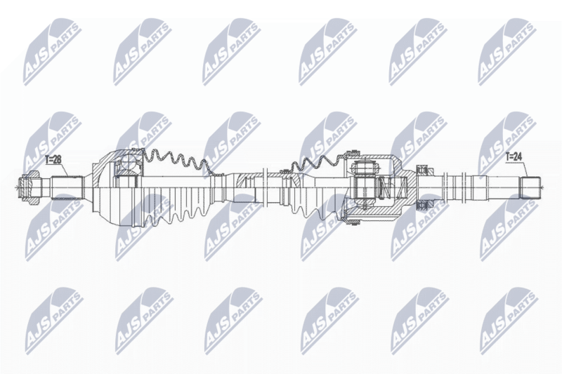 Wał napędowy NTY NPW-PE-065