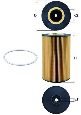 Filtr oleju MAHLE OX425D