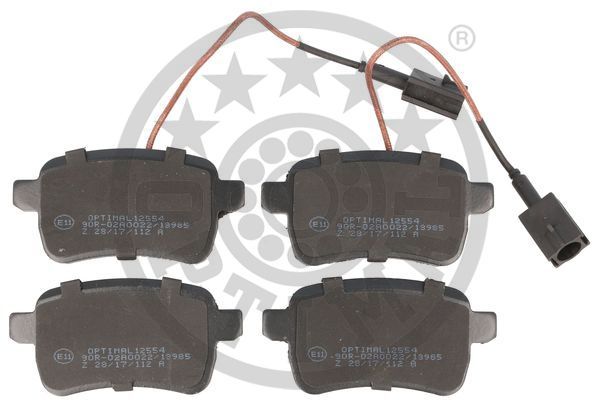 Zestaw klocków hamulcowych, hamulce tarczowe OPTIMAL BP-12554