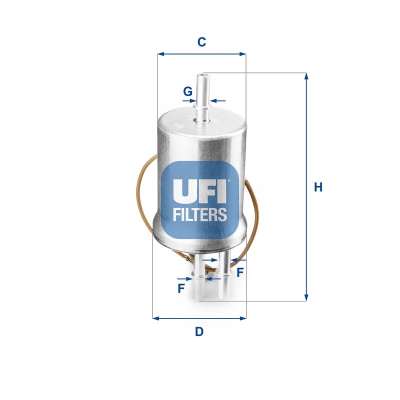 Filtr paliwa UFI 31.853.00