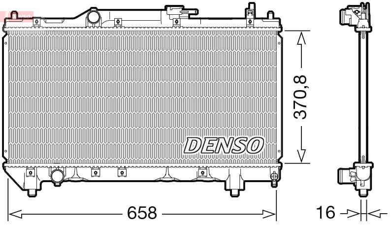 Chłodnica, układ chłodzenia silnika DENSO DRM50117
