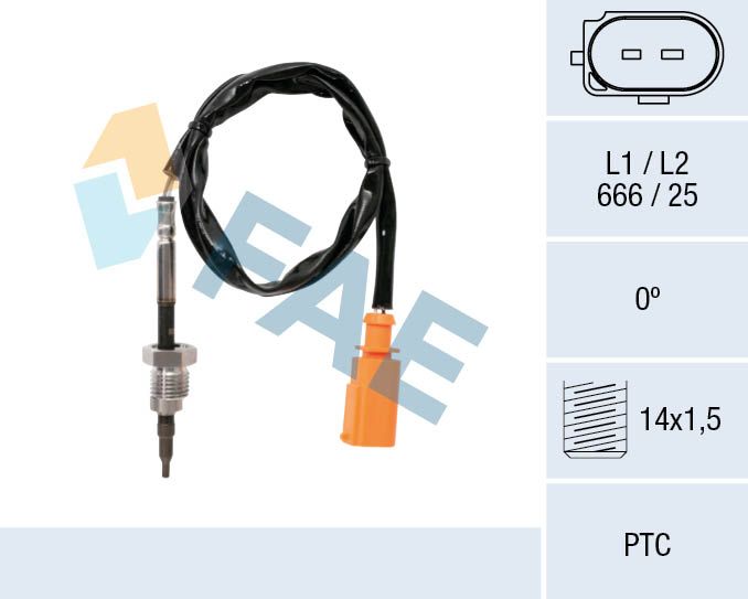 czujnik, temperatura spalin FAE 68014