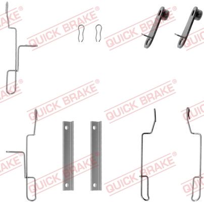 Zestaw akcesoriów, klocki hamulcowe QUICK BRAKE 109-1188