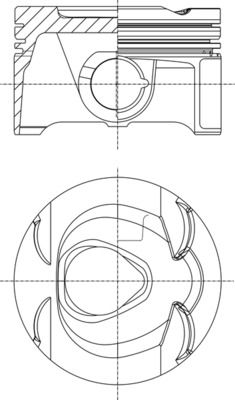 Tłok MAHLE 001PI00164000