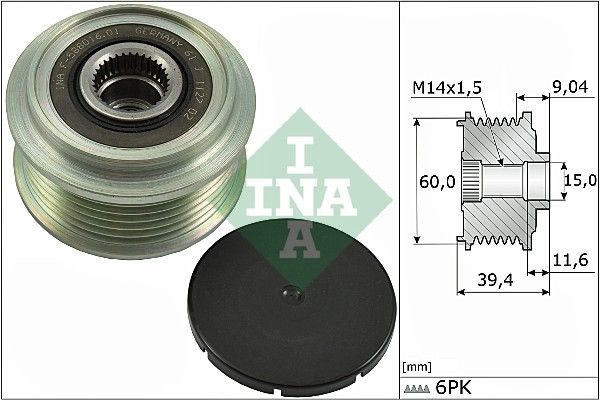 Alternator - sprzęgło jednokierunkowe INA 535 0277 10