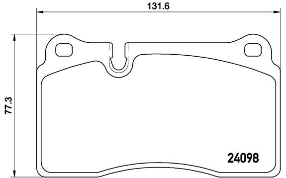 Zestaw klocków hamulcowych, hamulce tarczowe BREMBO P 85 110