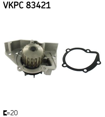 Pompa wody, chłodzenie silnika SKF VKPC83421