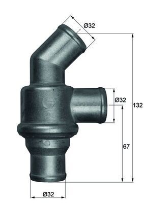 Termostat, płyn chłodzący MAHLE TH1680