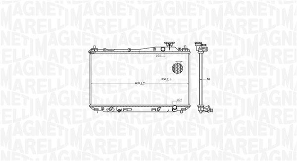 Chłodnica, układ chłodzenia silnika MAGNETI MARELLI 350213182700