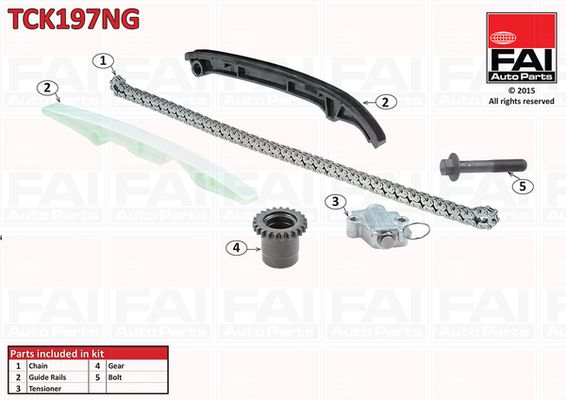 Zestaw łańcucha rozrządu FAI AutoParts tck197ng
