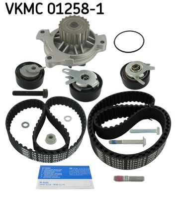 Pompa wody + zestaw paska rozrządu SKF VKMC 01258-1