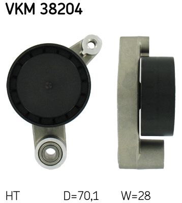 Rolka napinacza, pasek klinowy wielorowkowy SKF vkm 38204