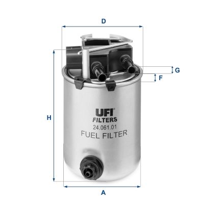 Filtr paliwa UFI 24.061.01