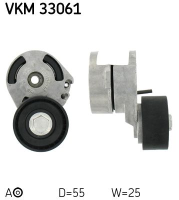 Rolka napinacza, pasek klinowy wielorowkowy SKF VKM 33061
