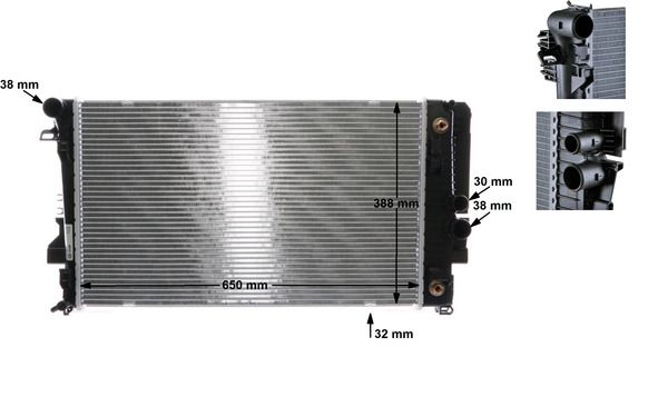 Chłodnica, układ chłodzenia silnika MAHLE CR1173000S