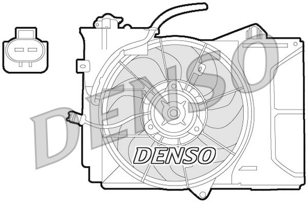 Wentylator, chłodzenie silnika DENSO DER50001