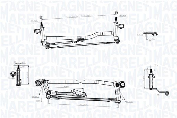 Napęd wycieraczek MAGNETI MARELLI 085570733010