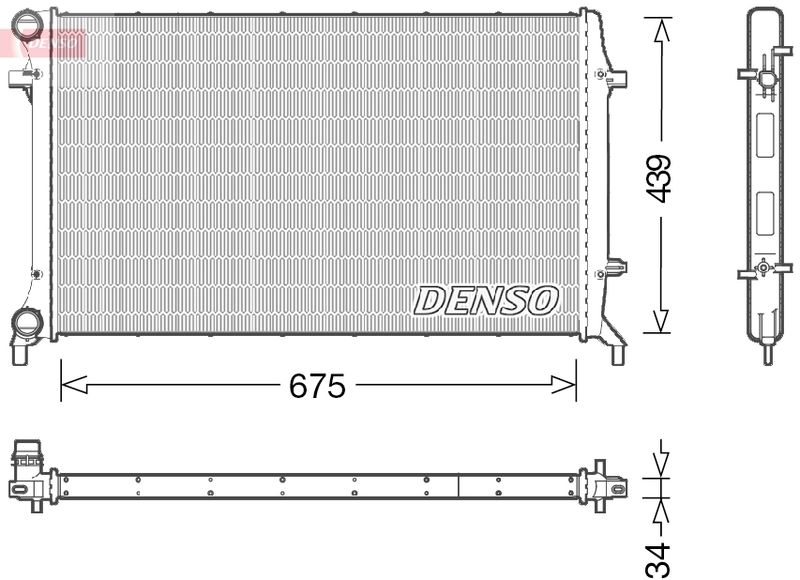 Chłodnica, układ chłodzenia silnika DENSO DRM02027