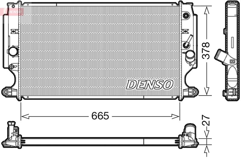 Chłodnica, układ chłodzenia silnika DENSO DRM50088