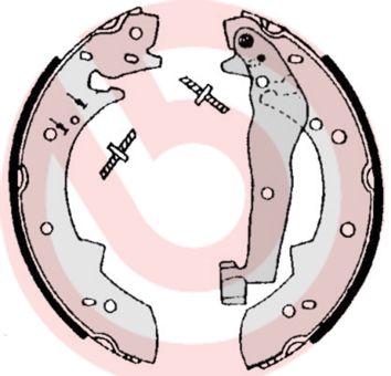 Zestaw szczęk hamulcowych BREMBO S 06 504