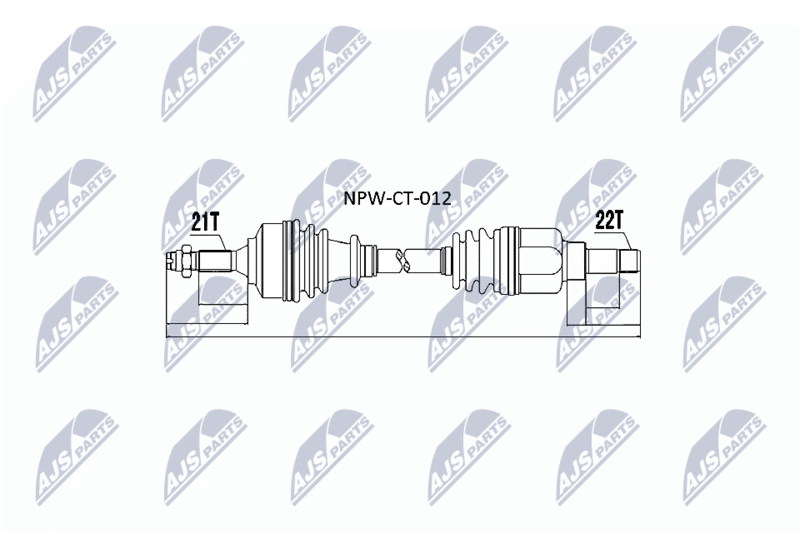 Wał napędowy NTY NPW-CT-012