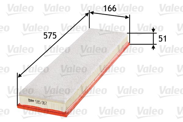 Filtr powietrza VALEO 585067