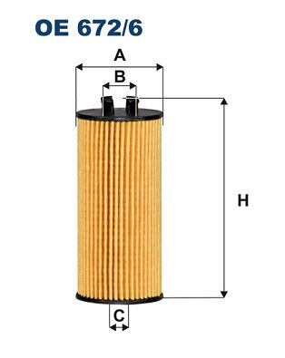 Filtr oleju FILTRON oe 672/6