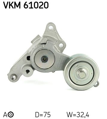 Rolka napinacza, pasek klinowy wielorowkowy SKF VKM 61020