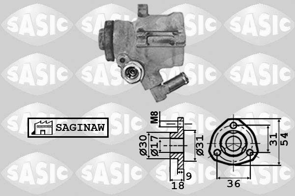 Pompa hydrauliczna, układ kierowniczy SASIC 7076008