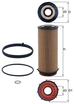 Filtr oleju MAHLE OX560D