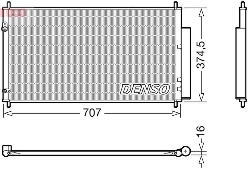 Skraplacz, klimatyzacja Denso DCN40025