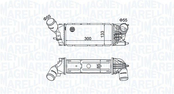 Chłodnica powietrza doładowującego MAGNETI MARELLI 351319205120