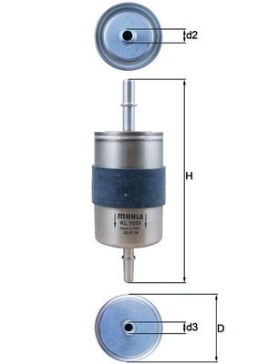 Filtr paliwa MAHLE KL1055