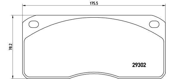 Zestaw klocków hamulcowych, hamulce tarczowe BREMBO P A6 011