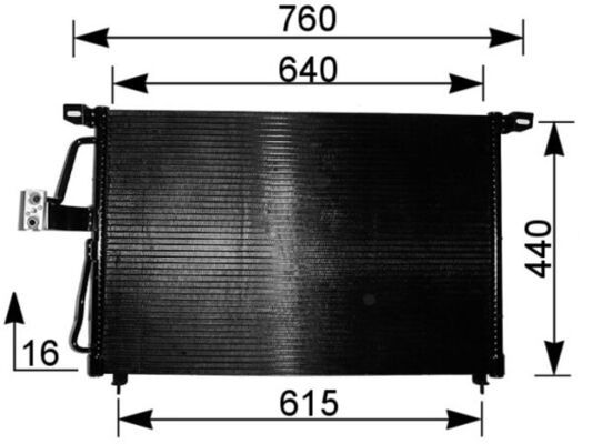 Skraplacz, klimatyzacja MAHLE AC224000S