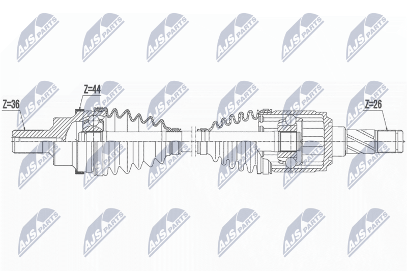 Wał napędowy NTY NPW-FR-159