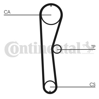 Pasek rozrządu CONTINENTAL CTAM CT824