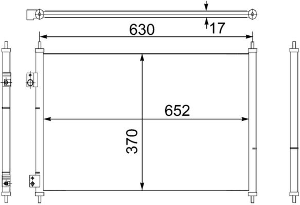 Skraplacz, klimatyzacja MAHLE AC755000S