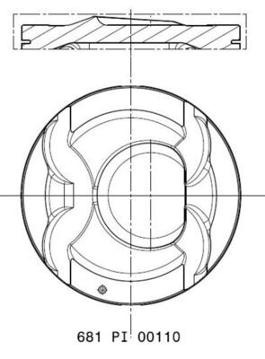 Tłok MAHLE 681 PI 00110 000