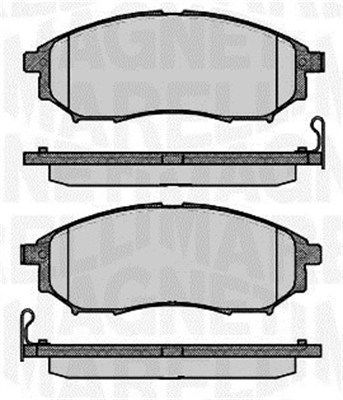 Zestaw klocków hamulcowych, hamulce tarczowe MAGNETI MARELLI 363916060683