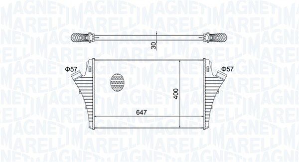 Chłodnica powietrza doładowującego MAGNETI MARELLI 351319204650