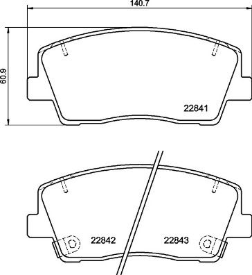 Zestaw klocków hamulcowych, hamulce tarczowe BREMBO P 30 108