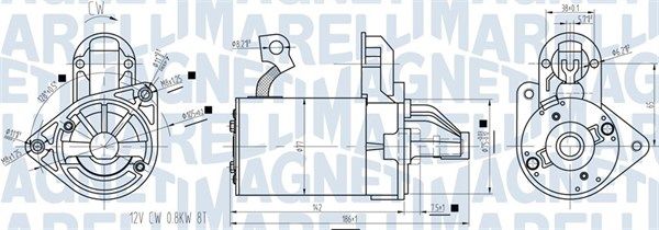 Rozrusznik MAGNETI MARELLI 063721422010