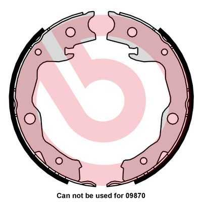 Zestaw szczęk hamulcowych, hamulec postojowy BREMBO S 83 568