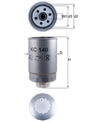 Filtr paliwa MAHLE KC140