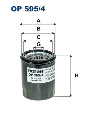 Filtr oleju FILTRON op 595/4