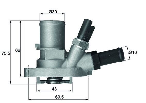Termostat, płyn chłodzący MAHLE TI14988
