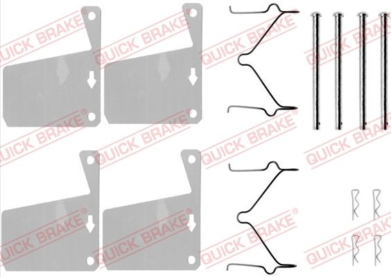Zestaw akcesoriów, klocki hamulcowe QUICK BRAKE 109-0960