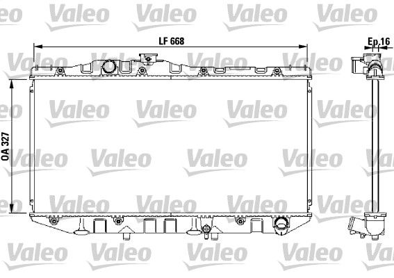 Chłodnica, układ chłodzenia silnika VALEO 731098