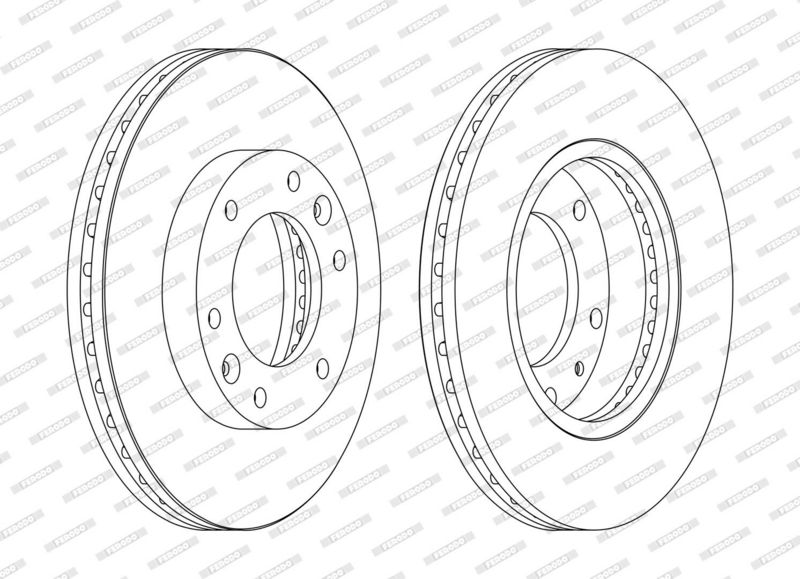 Tarcza hamulcowa FERODO DDF1612C